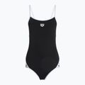 Dámske jednodielne plavky arena Icons Super Fly Back Solid black / white