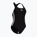 Dámske jednodielne plavky arena Icons Racer Back Solid black / white 4