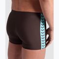 Plavecké boxerky Arena Icons Swim Short Jednofarebné sepia/voda 8