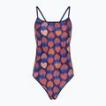 Dámske jednodielne plavky arena Reversible Swimsuit Challenge Back navy/multi 4