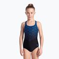 Detské jednodielne plavky arena Kikko V Swim Pro Back black/blue china 5