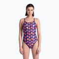 Dámske jednodielne plavky arena Reversible Swimsuit Challenge Back navy/multi 8