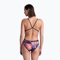 Dámske jednodielne plavky arena Reversible Swimsuit Challenge Back navy/multi 11
