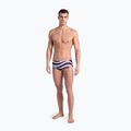 Pánske plavecké boxerky arena Multi Stripes Swim Low Waist Short navy multi 5