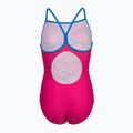 Detské jednodielne plavky Arena Daly Light Drop Back freak rose/blue china 3