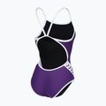 Dámske jednodielne plavky arena Icons Super Fly Back Solid plum / white / plum multi 4