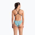 Dámske jednodielne plavky Arena Escape Challenge Back black/water blue multi 3