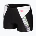 Pánske boxerky arena Stripe Swim Short black/white/multi 3