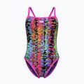 Dámske jednodielne plavky arena Reversible Swimsuit Challenge Back royal multi/shocking pink 2