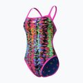 Dámske jednodielne plavky arena Reversible Swimsuit Challenge Back royal multi/shocking pink 7
