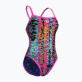 Dámske jednodielne plavky arena Reversible Swimsuit Challenge Back royal multi/shocking pink 8