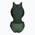 Dámske jednodielne plavky arena One Biglogo One Piece dark sage/black 3