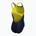 Detské jednodielne plavky arena Light Tricks Swim Pro Back navy/soft green/multi 4