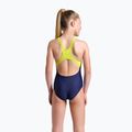 Detské jednodielne plavky arena Light Tricks Swim Pro Back navy/soft green/multi 7