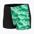 Detské plavecké boxerky arena Foam Swim Short black/soft green multi 3