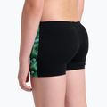 Detské plavecké boxerky arena Foam Swim Short black/soft green multi 9