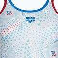 Dámske jednodielne plavky arena One Fireflow Double Cross červená/modrá river/biela multi 3
