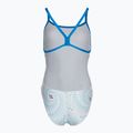 Dámske jednodielne plavky arena Fireflow Challenge back blue river/white multi 2