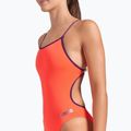 Dámske jednodielne plavky arena Lace Back Solid bright coral/plum 4