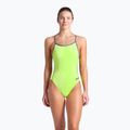 Dámske jednodielne plavky arena Lace Back Solid artic lime/future dusk
