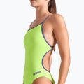 Dámske jednodielne plavky arena Lace Back Solid artic lime/future dusk 4