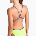 Dámske jednodielne plavky arena Lace Back Solid artic lime/future dusk 5