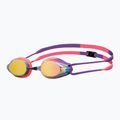 Plavecké okuliare Arena Tracks Mirror copper/plum/bright coral