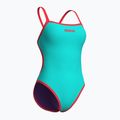 Dámske jednodielne plavky arena Solid Rev Challenge Back water/plum/bright coral 3