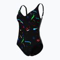 Dámske jednodielne plavky arena Abyss U Back multi black/black 4