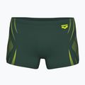 Pánske boxerky arena Poseidonia Swim Short dark sage/artic lime