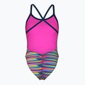 Dámske jednodielne plavky arena Racing Stripe Xcriss Cross navy multi/navy 2