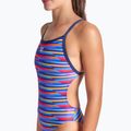 Dámske jednodielne plavky arena Racing Stripe Xcriss Cross navy multi/navy 8