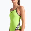 Dámske jednodielne plavky arena Icons Super Fly Back Solid artic lime/dark sage 4