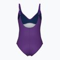 Dámske jednodielne plavky arena Abyss U Back multi plum/plum 2