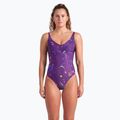 Dámske jednodielne plavky arena Abyss U Back multi plum/plum 5