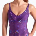 Dámske jednodielne plavky arena Abyss U Back multi plum/plum 8