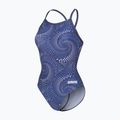 Dámske jednodielne plavky arena Fireflow Lightdrop Back navy/team navy 3
