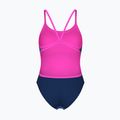 Dámske jednodielne plavky arena Arch Lace Back multi blue/navy/shocking pink 2