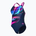Dámske jednodielne plavky arena Bloom Swim Pro Back Lb multi navy/navy/shocking pink 4