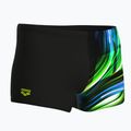 Pánske plavky boxerky arena Bloom Swim Short multi black/black 4