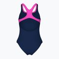 Dámske jednodielne plavky arena Logo Swim Pro navy/shocking pink 2