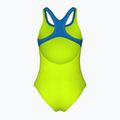 Dámske jednodielne plavky arena Logo Swim Pro artic lime/blue china 2