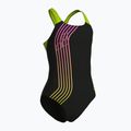 Detské jednodielne plavky arena Sound Track Swim Pro Back black/artic lime 3