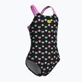 Detské jednodielne plavky arena Multiple Dot Swim Pro Back multi black/orchid 3