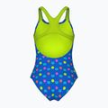 Detské jednodielne plavky arena Multiple Dot Swim Pro Back multi blue/artic lime 2
