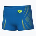 Detské plavky boxerky arena Poseidonia Swim Short blue river/artic lime 3