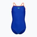 Detské jednodielne plavky arena Light Drop Solid neon blue/team orange/team orange