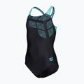 Detské jednodielne plavky arena Kikko Swim Pro Back black/water 3