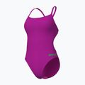 Dámske jednodielne plavky Arena Team Swimsuit Challenge Solid very fuchsia/team green 3