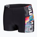 Plavecké boxerky Arena Lit Logo Swim Short black/multi 3
